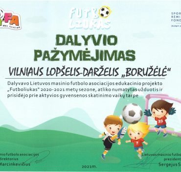 Pažymėjimas Futboliukas