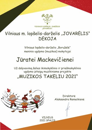 Padėka - projektas - Muzikos takelliu 2021 1