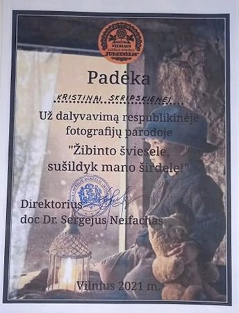 Padėka - projektas - Žininto šviesele, sušildyk mano širdelę 1