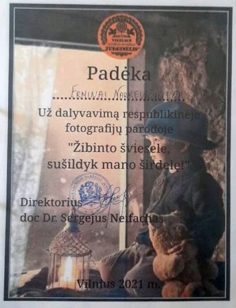 Padėka - projektas - Žininto šviesele, sušildyk mano širdelę 2