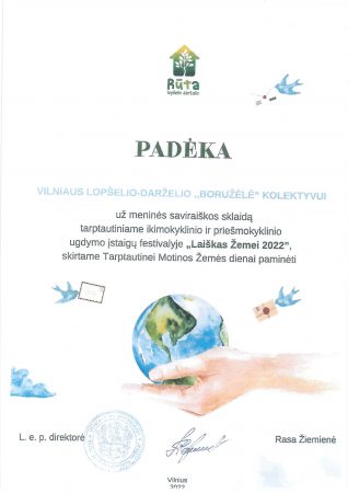 Padėka - Laiškas Žemei 2022