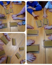 Zuikučių grupė - Edukacija - Gaminu žvakelę Vilniui 1
