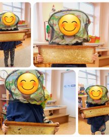 Zuikučių grupė - Edukacija - Gaminu žvakelę Vilniui 4